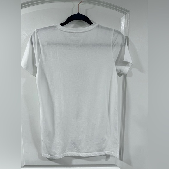 J.Crew Factory Patriotic Dog Graphic Tee White XS Cotton Collector’s Shirt NWT - Picture 4 of 5